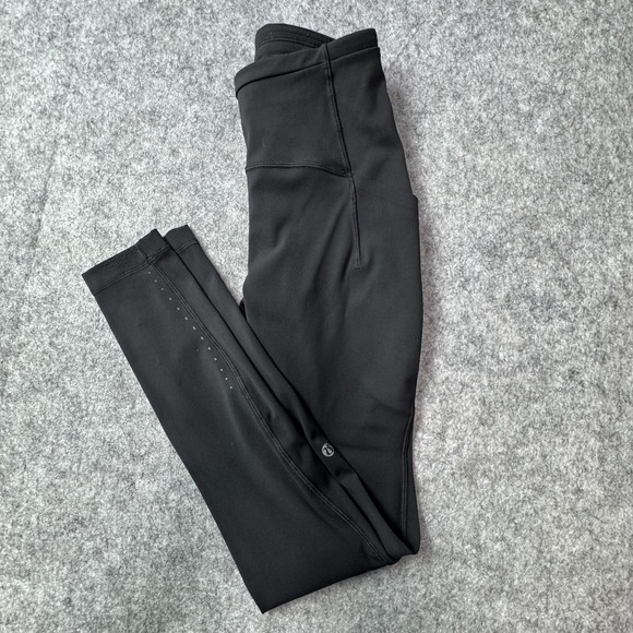 lululemon athletica Pants - Lululemon Leggings Womens 4 Black Ankle High Rise Pockets Running Yoga Gym